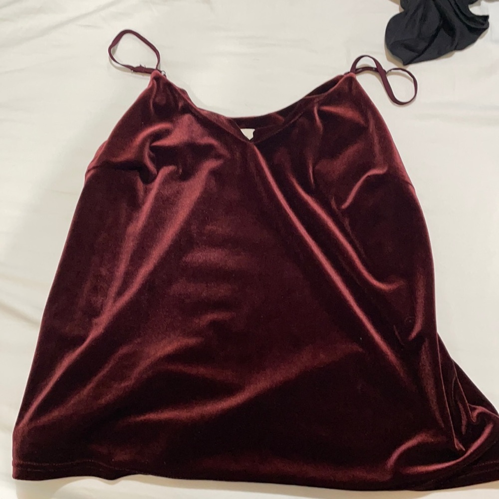red velvet top